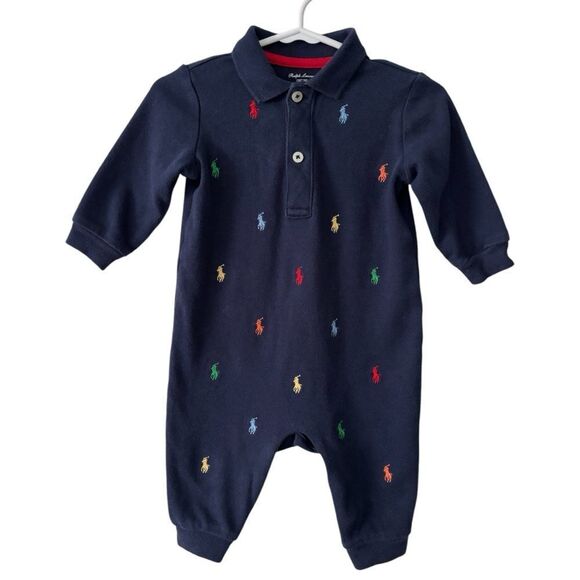 Polo Pony Soft Cotton Coverall - Picture 1 of 5